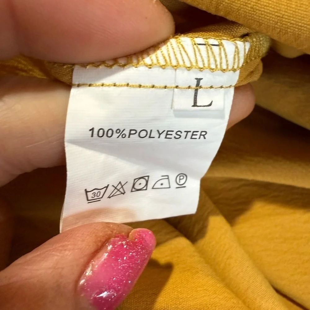 Amazon Essentials Yellow Pleated Midi Sundress